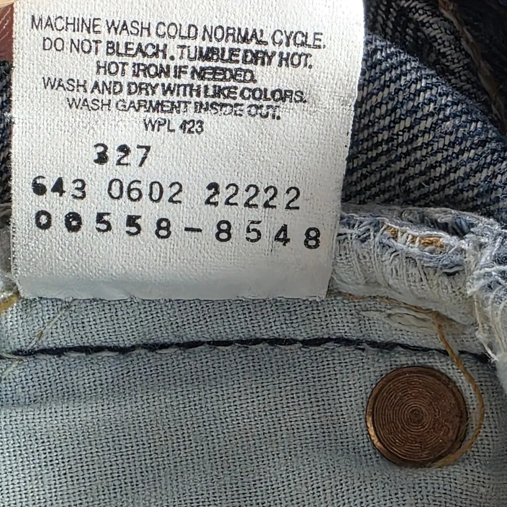 Vintage Levis Hesher Jeans 36x32 Made in USA Low Rise Straight Leg 00558-8548